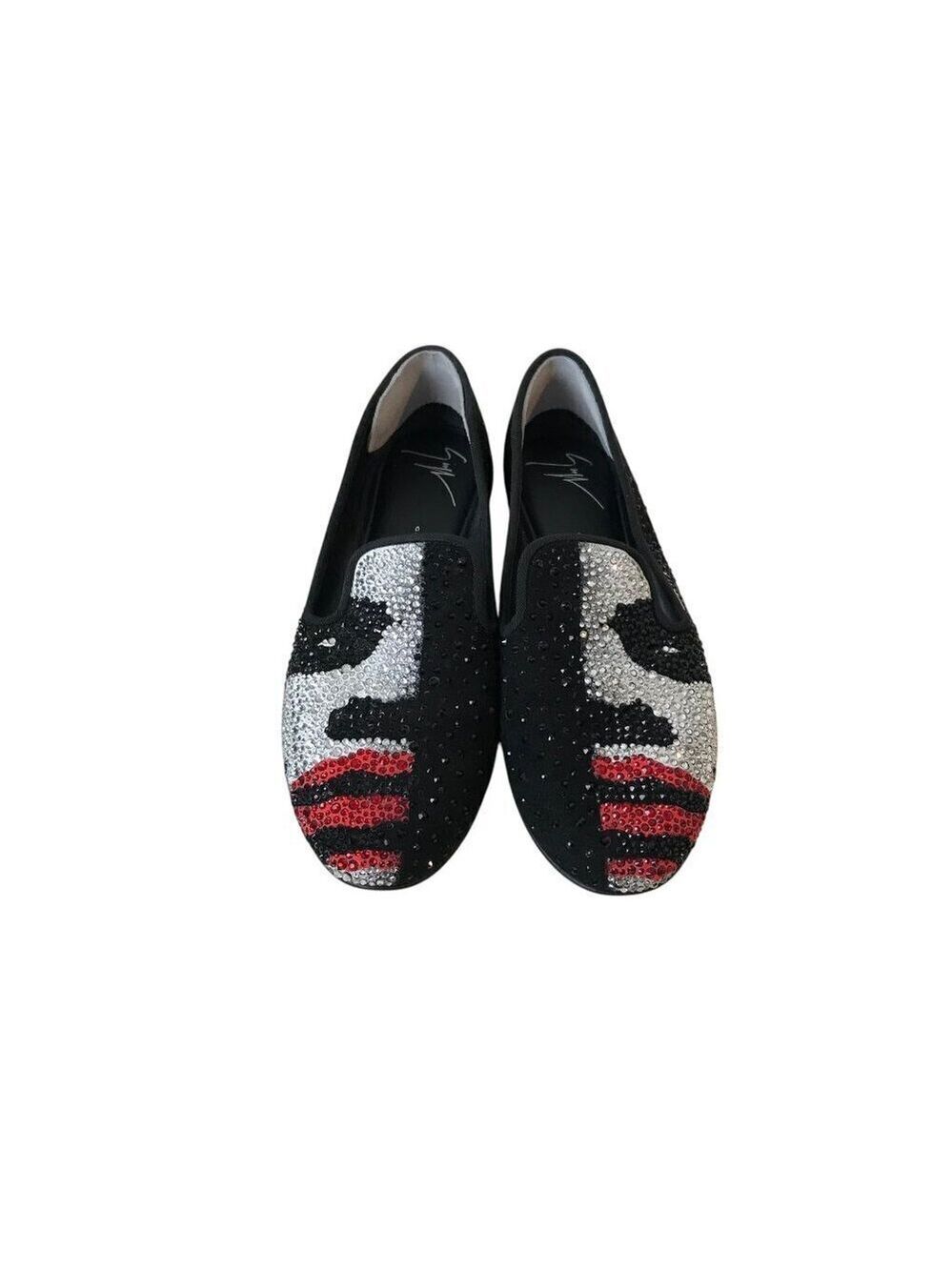 Giuseppe Zanotti Joker Crystal Embellished Loafers Size 36 (US 5.5)